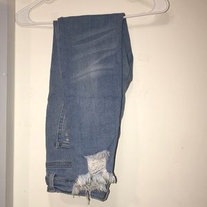 Light wash jeans